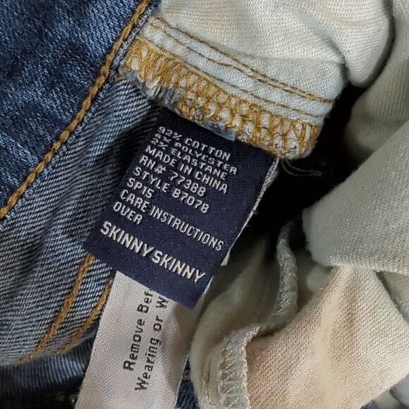 Madewell Womens Jeans 26 Blue Skinny Skinny Distressed Jeans 27" Inseam Lowrise - Picture 7 of 10